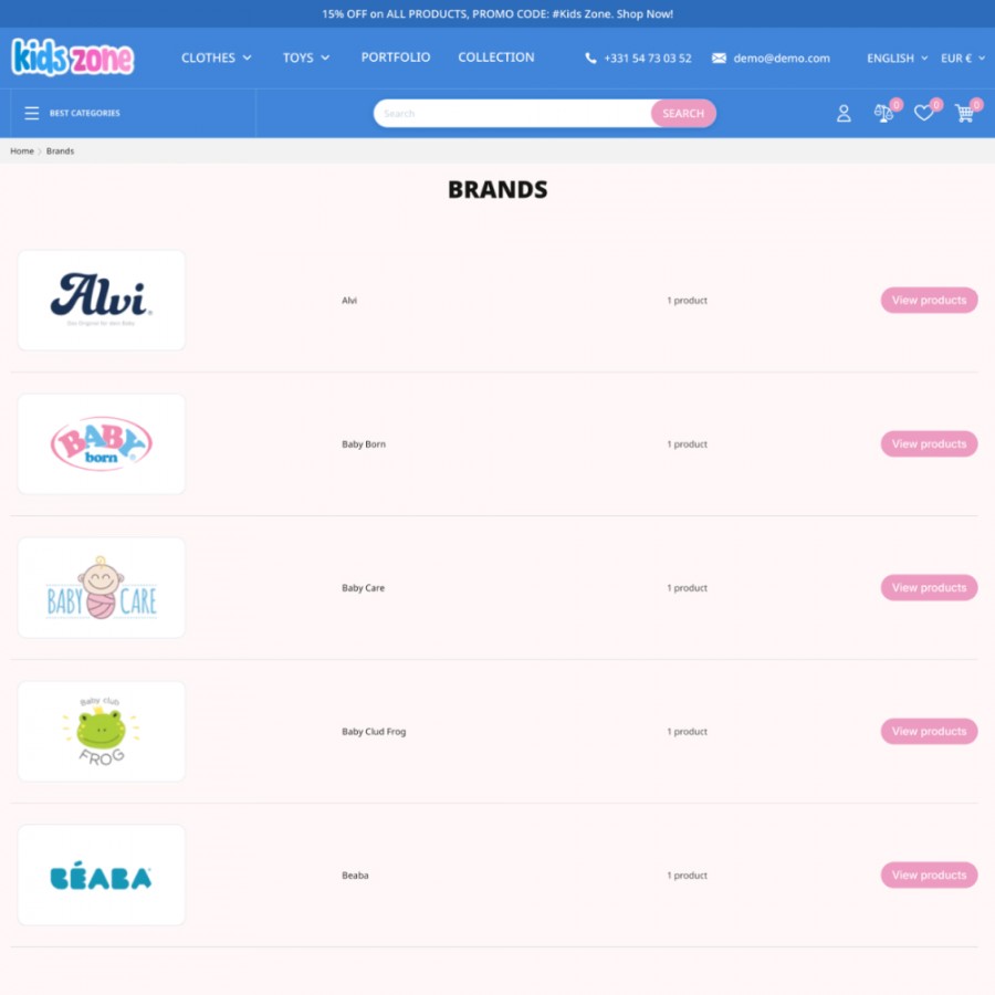 Kids Zone - Games, Joy, Baby Clothes & Toys Prestashop Theme