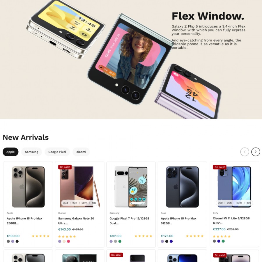 Unique - Phones, Electronics and Household Appliances Prestashop Theme