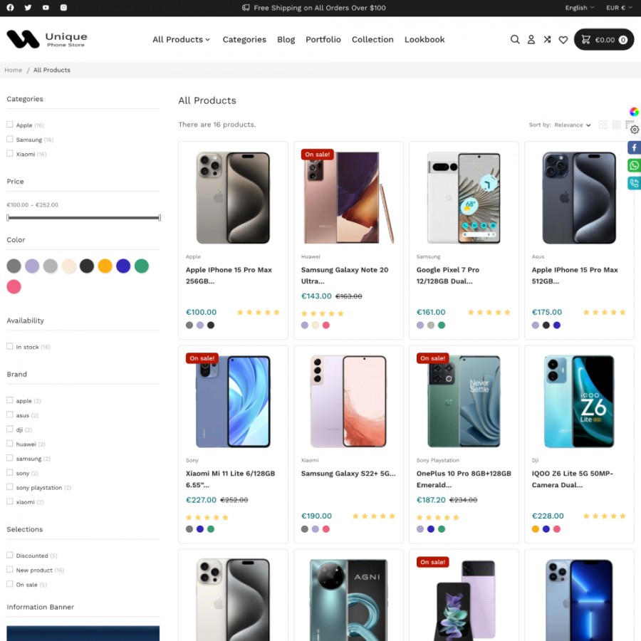 Unique - Phones, Electronics and Household Appliances Prestashop Theme