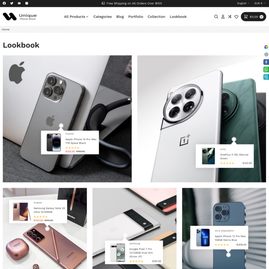 Unique - Phones, Electronics and Household Appliances Prestashop Theme