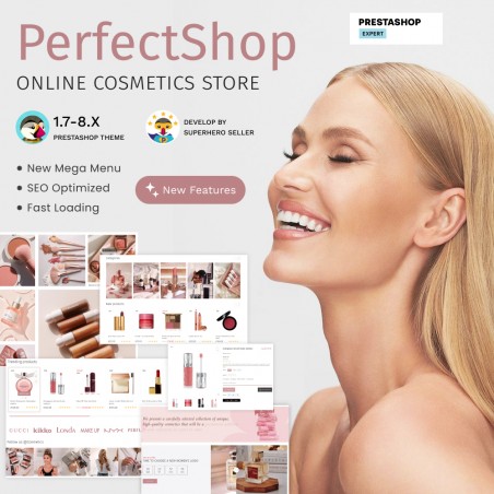 PerfectShop - Beauty and Cosmetics, Health, Medicine Prestashop Theme