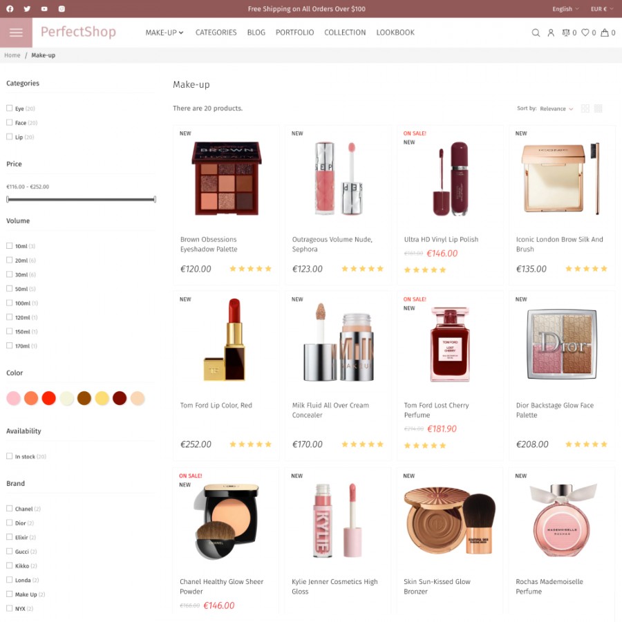 PerfectShop - Beauty and Cosmetics, Health, Medicine Prestashop Theme