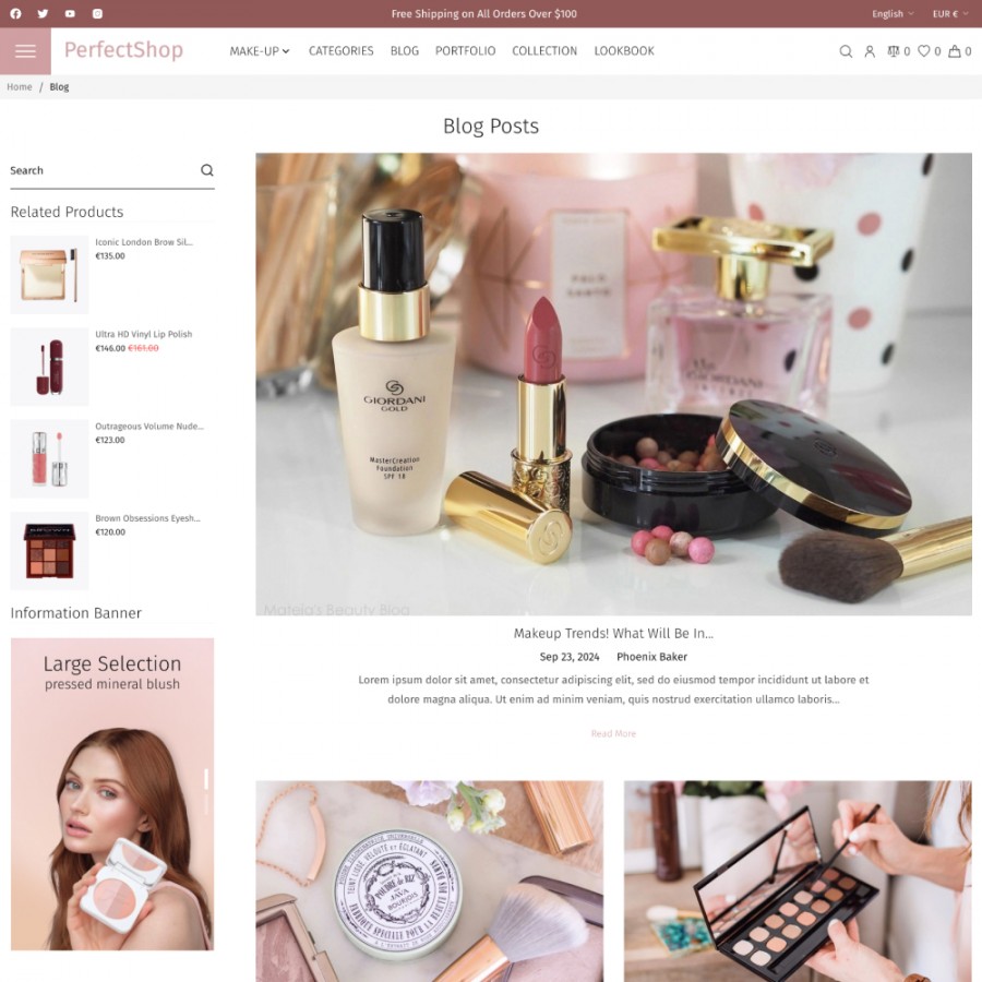 PerfectShop - Beauty and Cosmetics, Health, Medicine Prestashop Theme