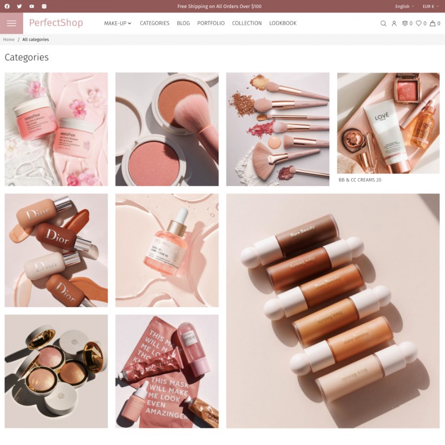 PerfectShop - Beauty and Cosmetics, Health, Medicine Prestashop Theme