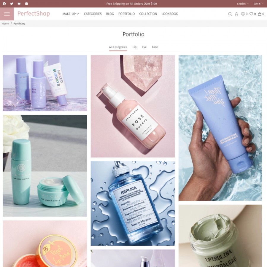 PerfectShop - Beauty and Cosmetics, Health, Medicine Prestashop Theme