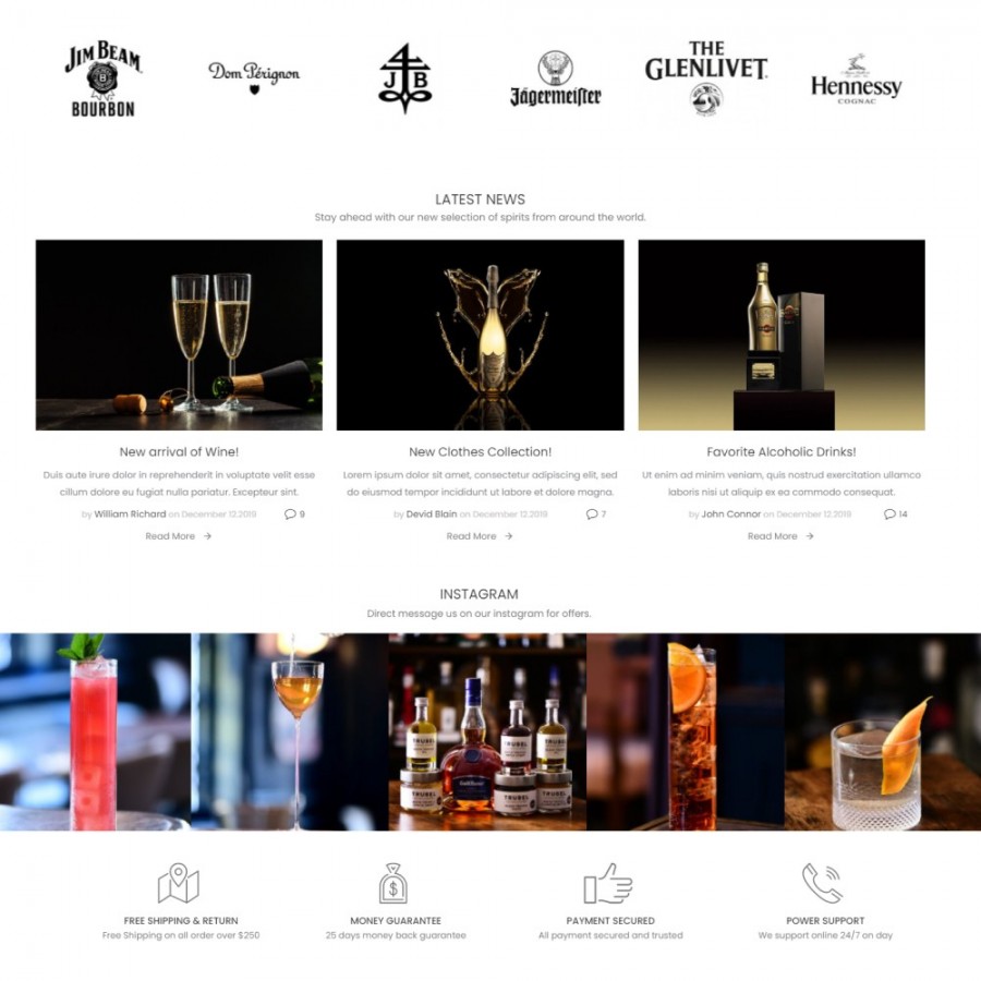 Premium Drinks - Craft Beer, Wine, Alcohol Store Prestashop Theme