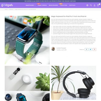 Gadget & Electronics - Hi-Tech Phones, Computers, Watches Prestashop Theme