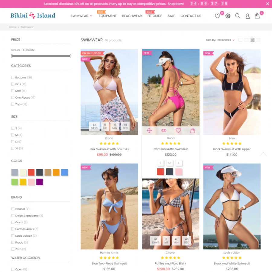 Bikini Island - Fashion SexShop Clothes Prestashop Theme