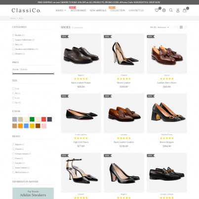 ClassiCo - Fashion & Shoes, Jewelry, Clothes, Bags Prestashop Theme
