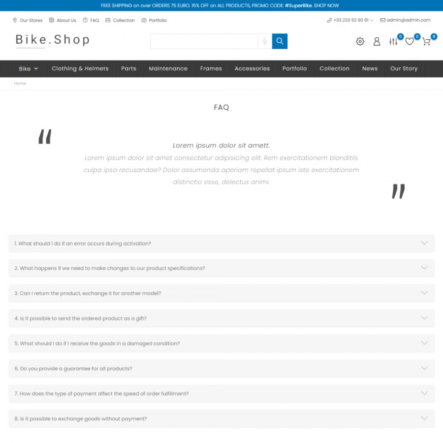 Bike Style - Bike Sport, Bicycle Rental, Cycling & Vehicle Store Prestashop Theme