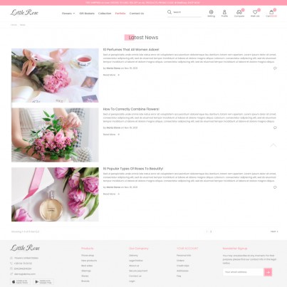 Little Rose - Gift & Flower Shop, Universal Prestashop Theme