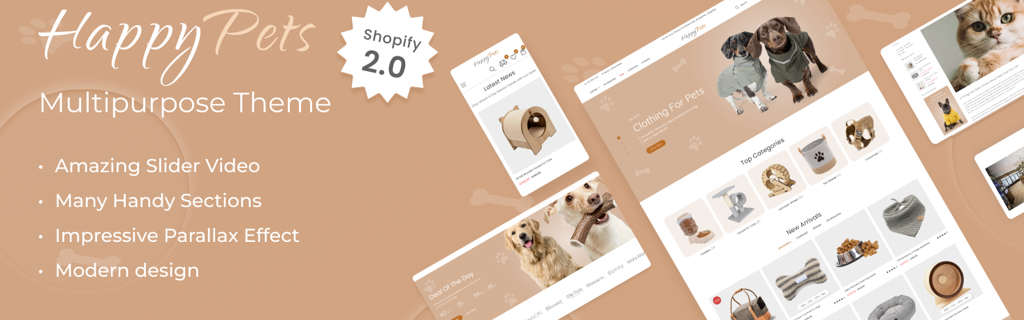 HappyPets - Another New Theme for Shopify 2.0