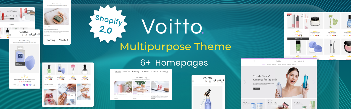 Voitto - Health and Beauty is new theme for Shopify 2.0 is already available for you